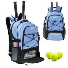 WOLT Tennis Bag Large Tennis Racket Backpack for Women Men Holds 2 Racquets