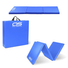 Gymnastic Tumble Exercise Mat Non Slip PU Leather Surface High Density Polyether Material 6FT Long Tri Folding Crash With Carry Handles perfect for