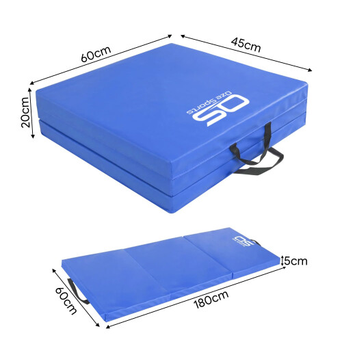Gymnastic Tumble Exercise Mat Non Slip PU Leather Surface High Density Poly 1