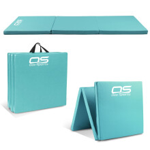 OZE SPORTS Gymnastic Tumble Exercise Mat – Non Slip PU Leather Surface Hig