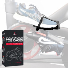 Dual Function Toe Cages Convert Peloton Pedals to Two Sided Toe Cages or D