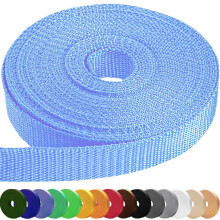 TECEUM 38 mm Webbing – Baby Blue – 23 m – Strong Webbing for Climbing Outdo