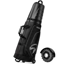 OutdoorMaster Golf Travel Bags for Airlines with Wheels and Hard Case Top P
