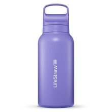 LifeStraw Go Series – Insulated Stainless Steel Water Filter Bottle for Tra