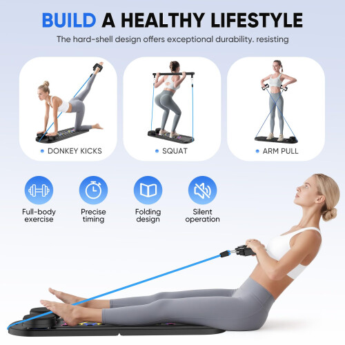Pilates Reformer Machine 5 in1 Multifunctional Abdominal Board with LED Cou 1