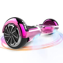 MEGA MOTION Hoverboard Go Kart Hoverboards with Hoverkart for kids 65 Inch TwoWheel Self Balancing Hoverboard with Bluetooth Speaker with LED Lights
