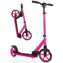 BELEEV Scooter for Kids Ages 6 200mm Big Wheel adult Scooters for Boys and Girls 4 Adjustable Handlebar Front Suspension 2 Wheels Scooter with Carry