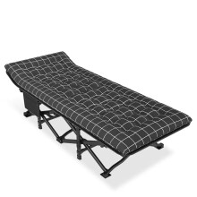 LASIEYO 6Position Adjustable Folding Camping Cot For Adult200  66cm SunLoun
