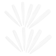 Clear Coffin Nail Tips for Acrylic Nails, Flexible Soft Material, Natural Finish, Salon and Home Use