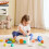Amazon Amazon Basics Wooden Shape Sorter and Rainbow Stacker Classic Baby Toy Set, Medium, Multicolor 6