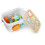 Amazon Amazon Basics Wooden Shape Sorter and Rainbow Stacker Classic Baby Toy Set, Medium, Multicolor 4