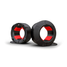 GorillaJaw Olympic Barbell Clamps 2 inch Quick Release Pair of Locking 2" Pro Olympic Weight Bar Plates Nylon Locks Collar Clips for Workout Weig