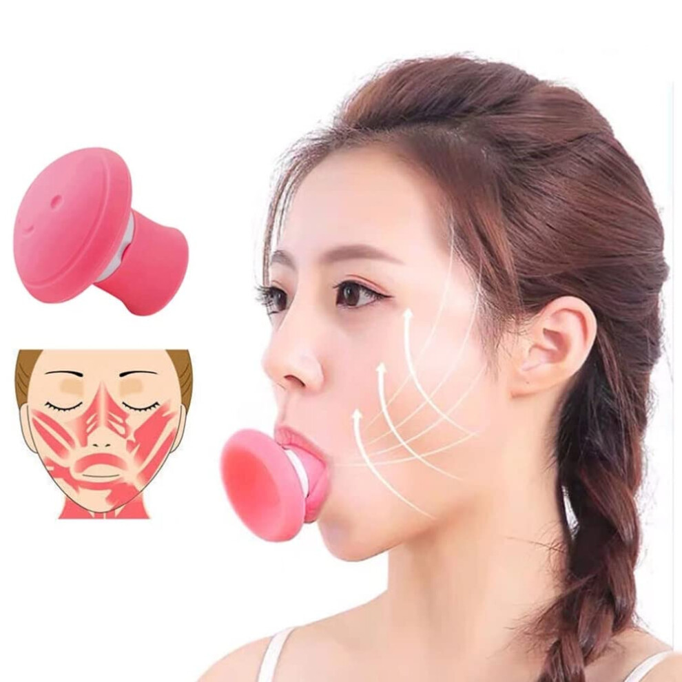 Surorain Face Exerciser, Jaw Exerciser, V-Shape Facial Yoga For Skin Face Lifting Tighten Firm, Double Chin Breathing Exercise Device Jaw Face Slimming To