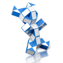 ROXENDA Magic Snake with 72 Segments, Magic Cube Twist Puzzle - 3D Puzzles Games Fidget Snake Toy Christmas Stocking Fillers for Kids and Adults