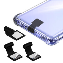Cobee Type C Port Dust Plugs, USB C Dust Cover Caps Phone Type-C Anti Dust Charging Port Plug Silicone Dust Protectors with Removable Adhesive Co