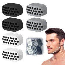 KASESSS 6 Pcs Jawline Exerciser Chew, Jaw Muscle Trainer, Jaw Exerciser for Men & Women, Powerful Jaw Toner, Silicone Jaw Strengthener, Face Exer