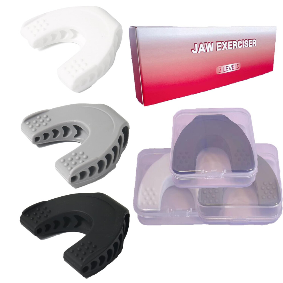 Lifeicomall Jaw Exerciserï¼Jaw Toner For Jawline,Jaw Trainer Chisel Your Jawline,3Pack Of Jawline Trainer,Jawline Exerciser Chew(40Lbs+50Lbs+60Lbs)