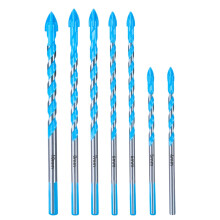 toolant Concrete Drill Bit Set & Masonry Drill Bit Set, Four Cutting Edges Masonry Drill Bit Set for Concrete/Glass/Brick/Cement/Tile, Industrial