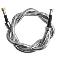 Hibbent Large Bore Handheld Shower Hose 1.5m -Supper Low Water Pressure Boosting Metal Shower Hoses, with Nylon Braided Inner Hose, Brass Fitting
