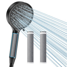 Cobbe Hard Water Filter Shower Head and Hose with 3 Pack 2.0 Carbon Shower Filter, Water Softener Showerhead, 6 Mode High Pressure Shower Heads f