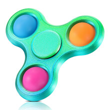 SCIONE 3D Printed Pop Fidget Spinner- Party Bag Fillers for Kids & Adults, Stress Relief Sensory Toy for Birthdays, ADHD & Anxiety Relief Fidget