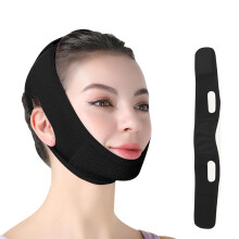 V-Line Lifting Mask,Reusable Double Chin Reducer, Face Slimming & Jawline Sculpting, Breathable Fabric - Jawline Shaper for Women & Men