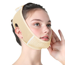 V-Line Lifting Mask, Reusable Double Chin Reducer, Face Slimming & Jawline Sculpting, Anti-Aging Chin Strap for Firm Lifted Skin, Comfortable & A