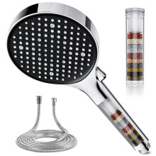Magichome 25-Stage Hard Water Filter Shower Head with 1.5m Hose, 6 Modes High Pressure Filtered Shower Head for Residual Chlorine Removal, Ideal