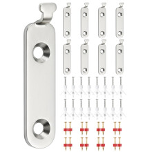 BYSMAH Heavy Duty Picture Hooks, 8 Pack Mirror Wall Hangers Including Solid Wall & Plasterboard Screws and Plugs Up to 40KG Invisible Picture Han