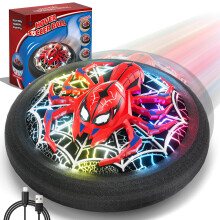 Spider Hover Football for Kids, Air Power Soccer Ball with LED Lights & Rechargeable Battery for 3-12 Year Boys, Indoor Games Christmas Birthday