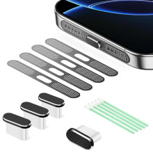Gcidto iPhone Charging Port Dust Plugs & Speaker Cleaning Kit,Compatible with iPhone 14/15/16 Series for Comprehensive Protection.