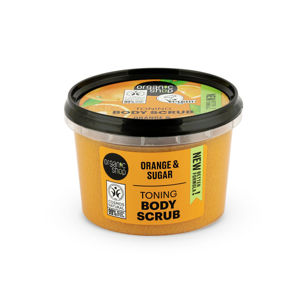 Organic Shop Orange 250Ml Body Scrub Toning & Sugar