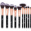 Makeup Brushes 10Pcs Marble Makeup Brush Set Foundation Powder Blush Blending Eyeshadow Brushes Sets 1
