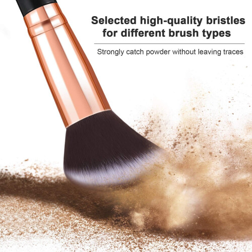 Makeup Brushes 10Pcs Marble Makeup Brush Set Foundation Powder Blush Blending Eyeshadow Brushes Sets 2