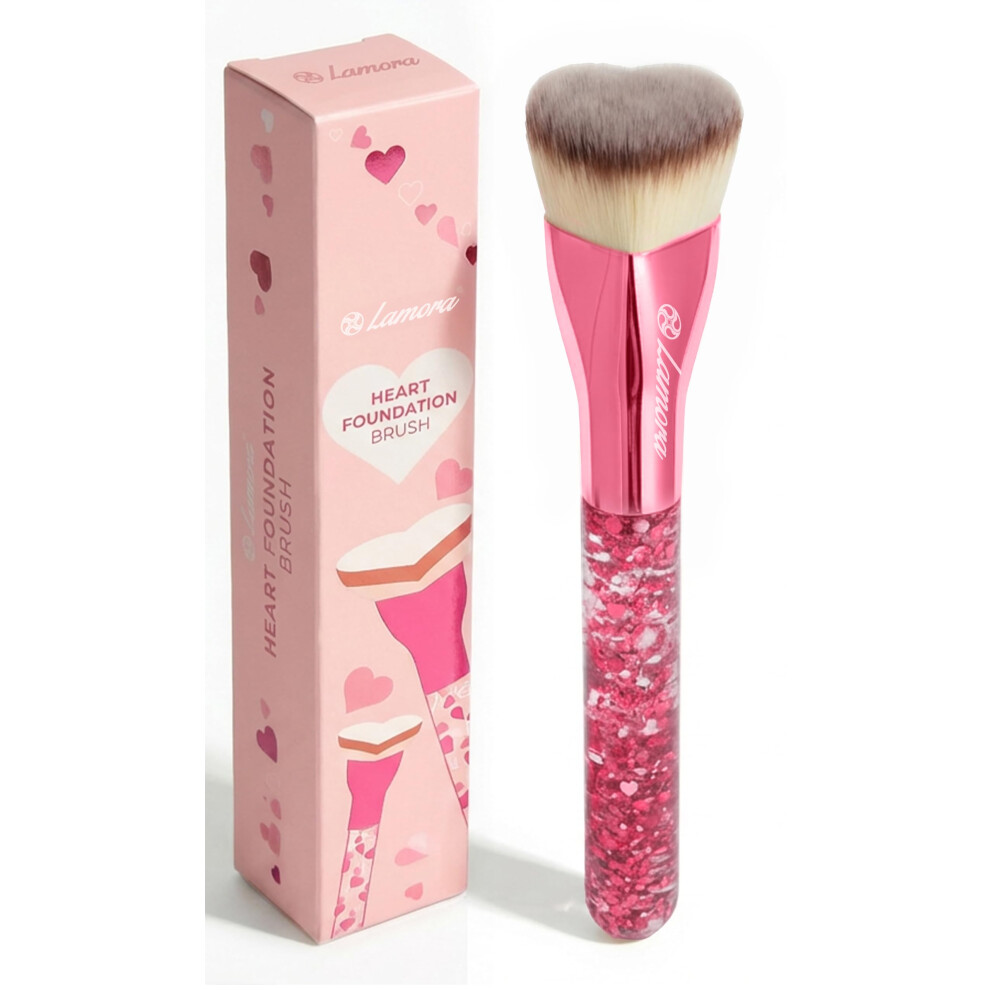 Lamora Cream Blending Liquid Makeup Foundation Brush - Face, Highlighter, Contour Kabuki - Perfect For Mineral Powder, Bronzer, Blush, Highlighter - Pr