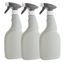Eco Fusion Large 750ml Empty Refillable Spray Bottles Made In U.K From 100% Recycled Plastic 3 Pack For Cleaning Gardening Hair Styling Plant Mis