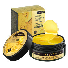 24K Gold Undereye Mask (60 Pcs), Collagen Hydrating Gel Pads, Reduce Puffiness, 30 Pairs Under Eye Patches for Dark Circles Puffy Eyes Treatment,