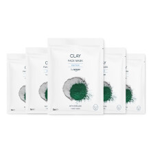 Clay, Detox Face Sheet Mask, 18ml, 5 Pack