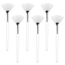 6 PCS Face Mask Brush Soft Facial Fan Brush & Acid Applicator for Peel, Sleeping & Mud Mask, Makeup - Cosmetic Applying Tools