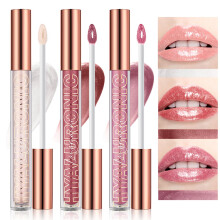 LANGMANNI 3Pcs Hyaluronic Acid Lip Gloss Set,Hydrate & High Shine Clear Looking Lips,Smooth Texture And Long Lasting Lip moisturizing,Brightening
