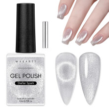 Makartt 9D Cat Eye Gel Nail Polish with Magnetic Stick, 10ml UV/LED Soak for DIY Manicure