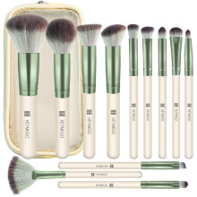 HEYMKGO Makeup Brushes 12PCS Professional Makeup Brush Set Premium Synthetic Foundation Powder Blush Blending Lip Eyeshadow Eyebrow Make Up Brush