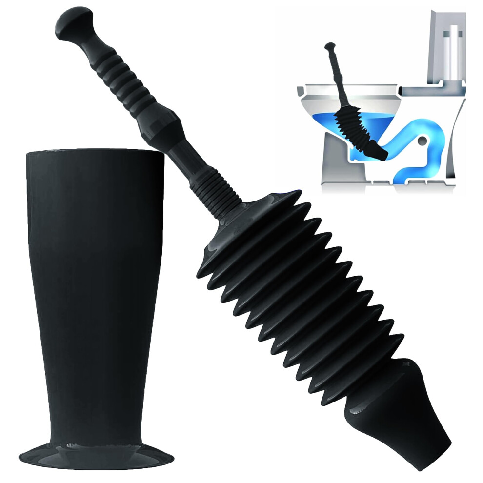 Luigi's World's Best Plunger - Unclogger Tools For Unblocking Toilet - Heavy Duty Plungers With Unique Unblocker Design - Remover Tool To Unblock 91025449