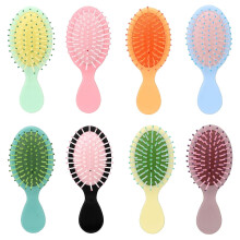 8 Pack Mini Wet Hair Brush Manjonzic Travel Detangler Brush Pocket Travel Hair Brush Mini Soft Bristles Small Paddle