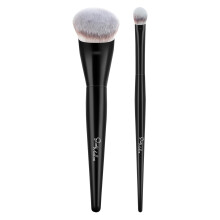 Start Makers Foundation Brush Set, Soft Dense Synthetic Kabuki Foundation Brushes & Concealer Brush for Liquid, Cream, Powder, 2PCS Vegan Make Up