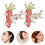 Guangmc Girls Easter Rhinestone Rabbit Carrot Stud Earrings 4