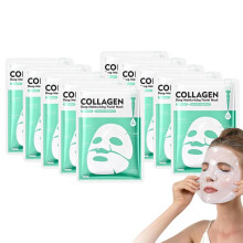 10PCS Collagen Deep Moisturizing Face Masks-Overnight Hydrating Collagen Face Mask,Korean Glass Skin Face Mask,Hydrating Firming Improve Moistur,