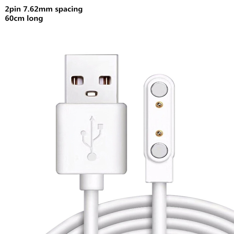 Magnetic Usb Charger For Smart Watches, 2/4Pin 2.84/4.0/7.62Mm Spacing, Compatible With Wristwatch Juicer & Universal Models 9314556828935