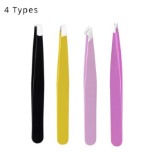 DEKAXID New Beauty Tools Eyebrow Tweezer Stainless Steel Hair Removal Clip for Eyelash Extension Tweezer Colorful Professional Makeup