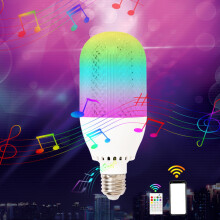 Fnyoxu Wireless Bulb Speaker,Bluetooth Bulbs with Speaker,RGB Smart Music Bulb with Remote Control,E27 Color Changing Bulb Lamp